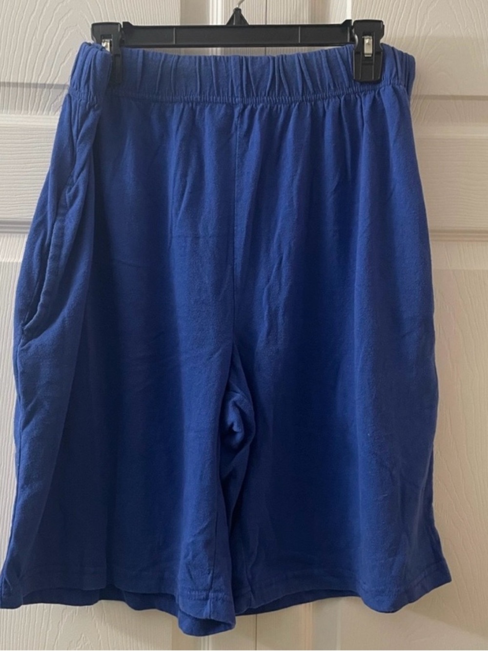 Royal Blue Elastic Waist Shorts